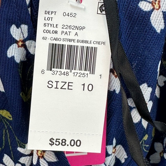 BCX Girls Sleeveless Floral Print Tank Jumpsuit - Blue White - size 10 - Picture 8 of 9